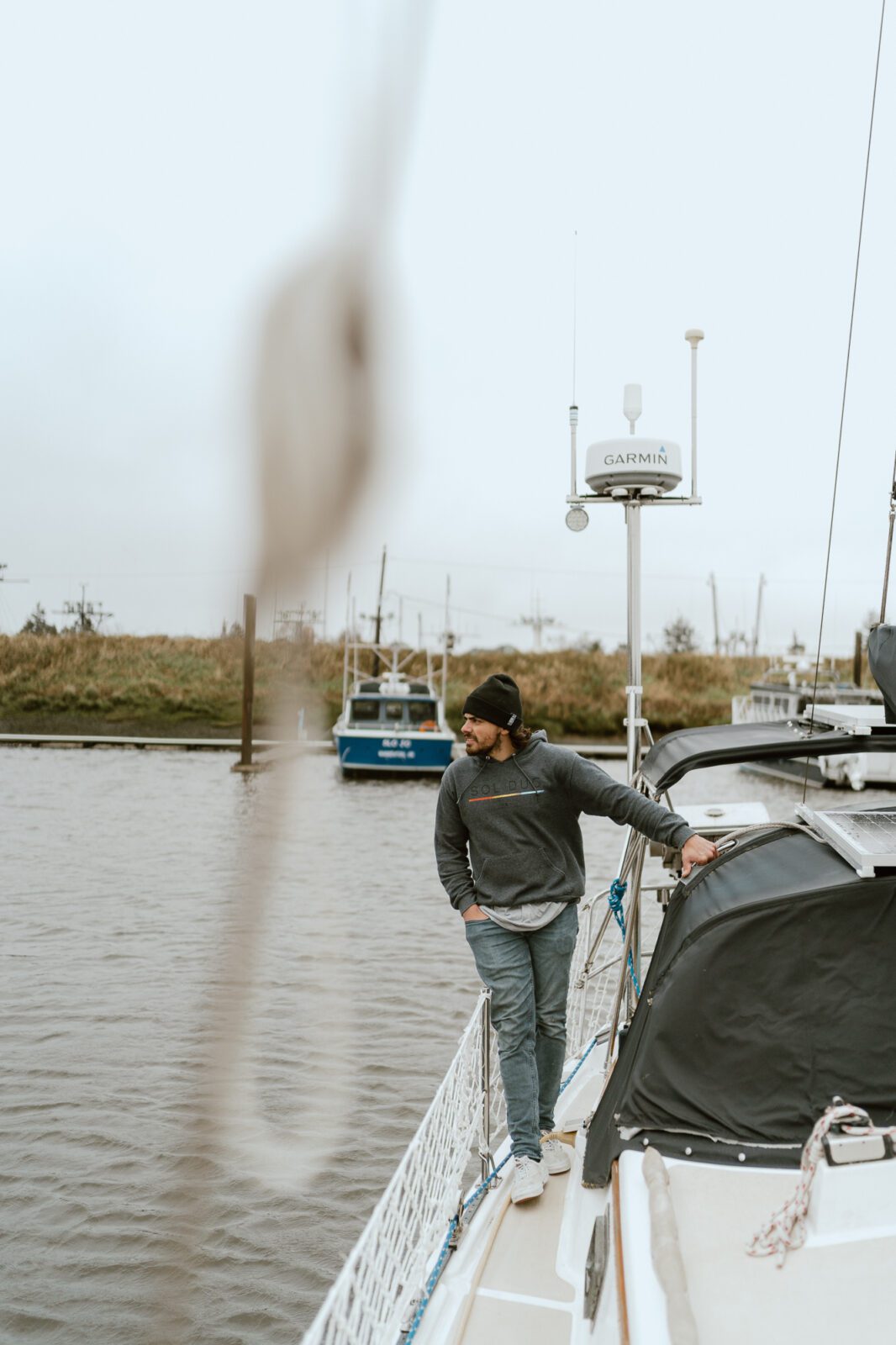 man on sailboat