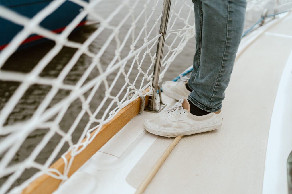 deck shoes on boat